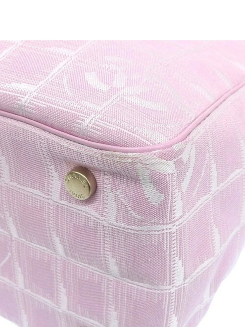 CHANEL CC logo Pink Tote
